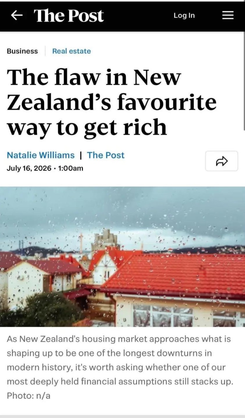 New Zealand housing downturn